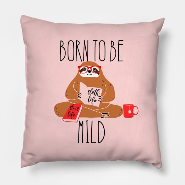 Funny Sloth Pillow by kapotka