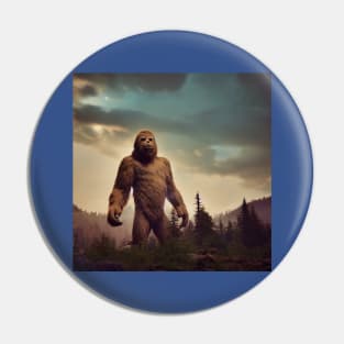 Sasquatch in Nature Pin