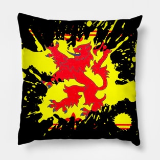 Scotland Flag Lion Rampant Pillow