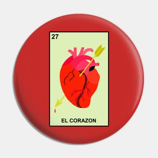 Loteria Corazon Pin