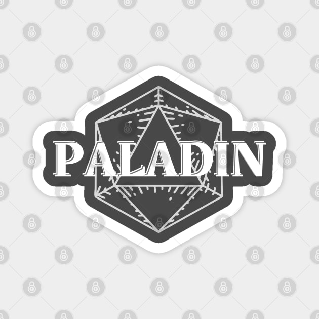 Paladin D20 Symbol Print Magnet by DungeonDesigns