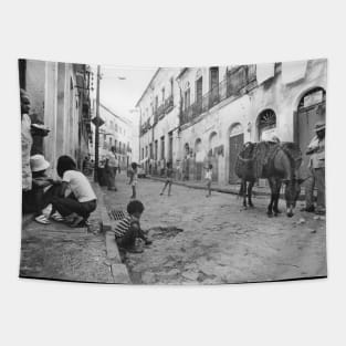 Vintage Photo of Salvador City Brazil Tapestry