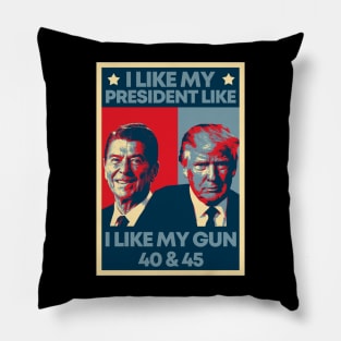 I Like My Presidents like I Like My Guns 40 45 Hope Artwork Pillow