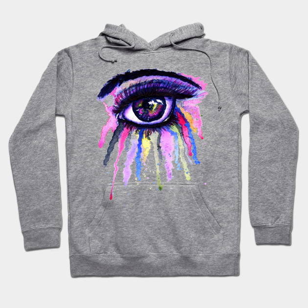 rainbow eye hoodie