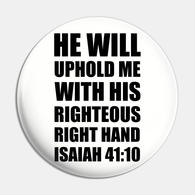 Isaiah 41-10 Inspiring Scripture Personalized Pin by BubbleMench