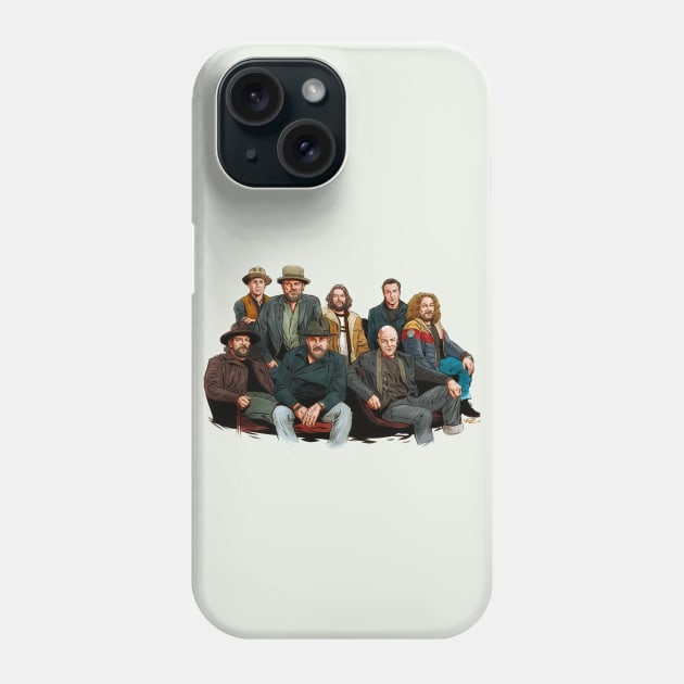 The Zac Brown Band - An illustration by Paul Cemmick Phone Case by PLAYDIGITAL2020