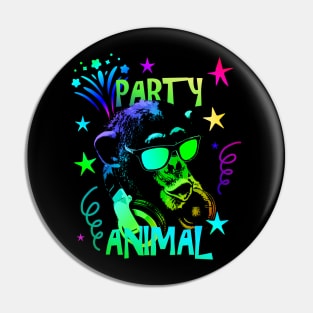 Monkey Party Animal Pin