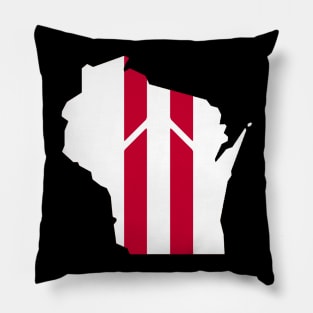 Wisconsin Stripe Pillow