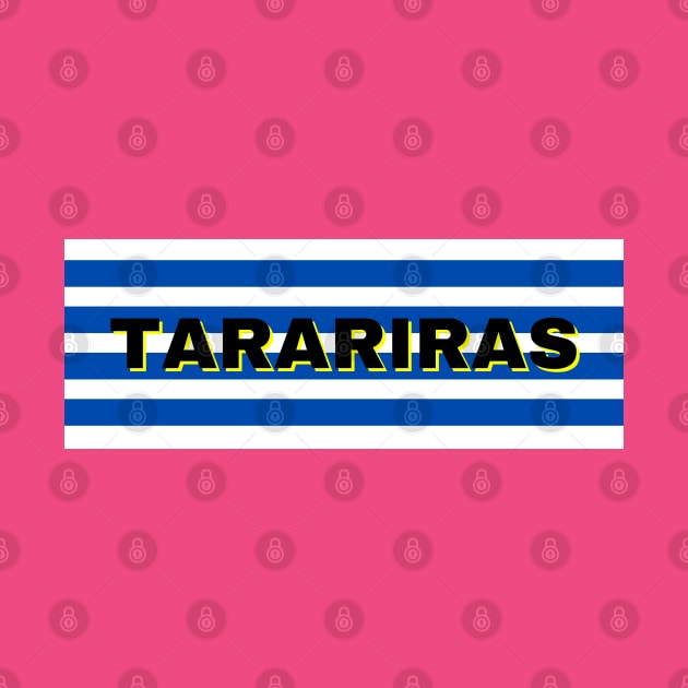 Tarariras City in Uruguay Flag Stripes by aybe7elf