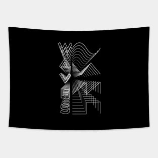 Waves Waveform Audio Analog Design Modular Gift Tapestry