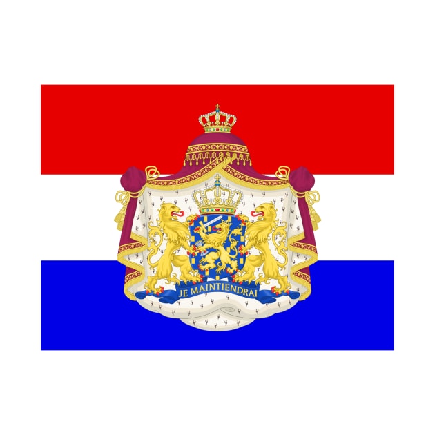 Dutch coat of arms flag by AidanMDesigns