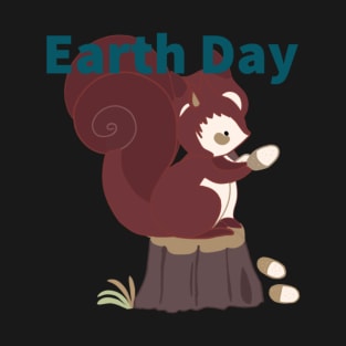 Earth Day Forest Squirrels T-Shirt