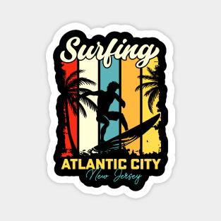 Surfing | Atlantic City, New Jersey Magnet