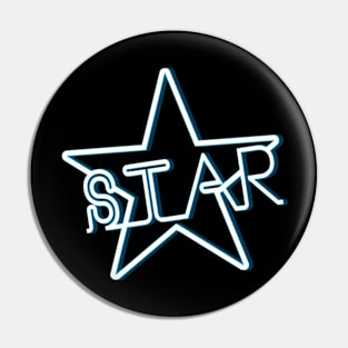 Neon star Pin