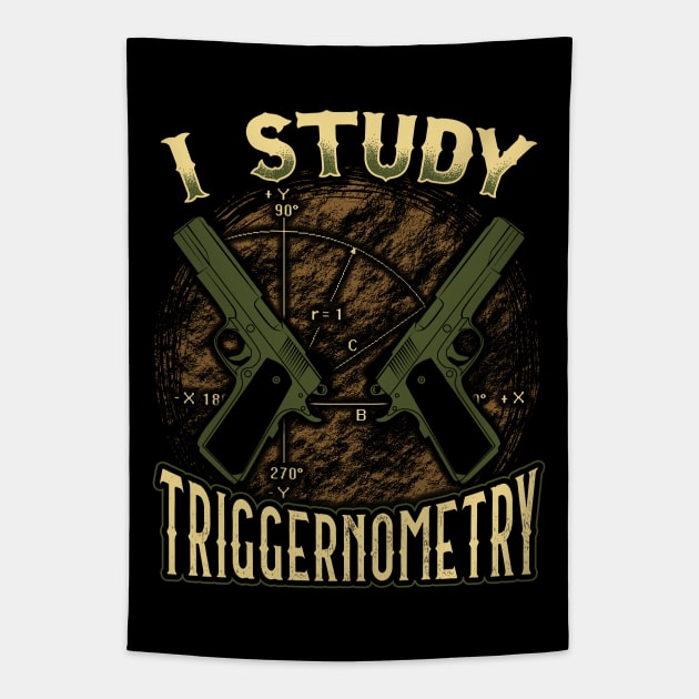 2nd Amendment Gun Rights I Study Triggernometry Tapestry by E