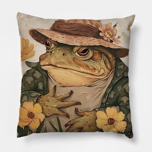 Cute Cottagecore Toad Pillow