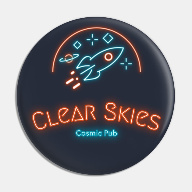 Clear Skies Cosmic Pub Pin by TenkenNoKaiten