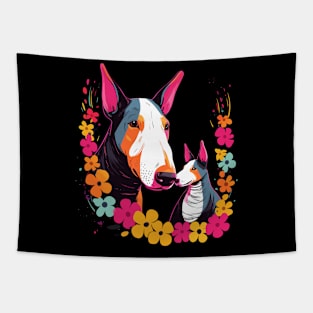 Bull Terrier Mothers Day Tapestry