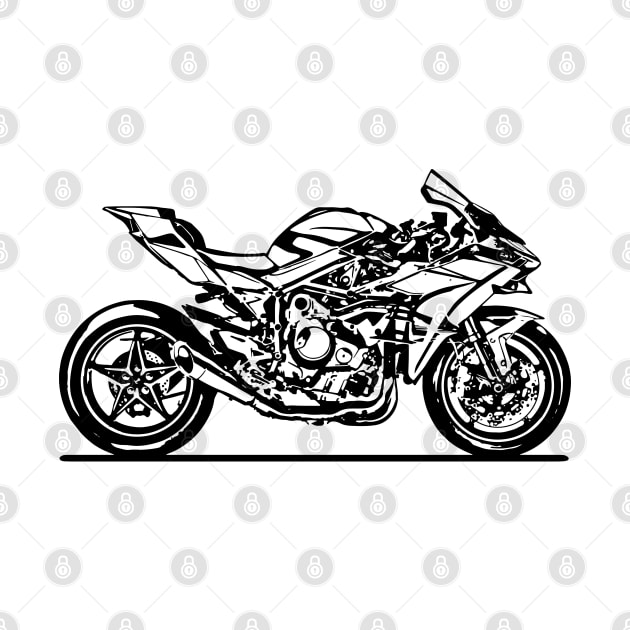 H2R Motorcycle Sketch Art by DemangDesign