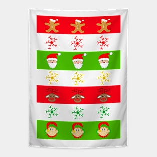 Christmas Stripes Tapestry