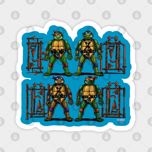 TMNT action figures Magnet by Ale_jediknigth