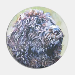 Barbet Fine Art Painting Pin