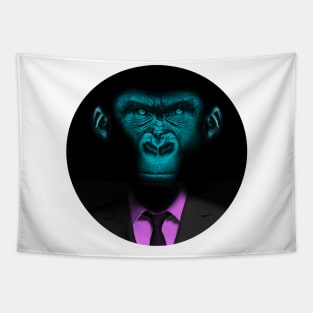 Monkey suit pink shirt Tapestry