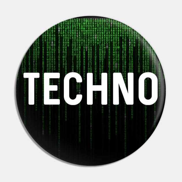 Techno Matrix Pin by Raw Designs LDN