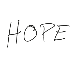 Hope - Rob Benedict Handwriting - black font T-Shirt