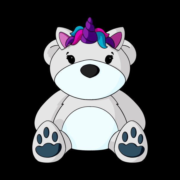 Unicorn Teddy Bear by Alisha Ober Designs