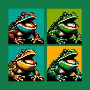 Pacman Frog Pop Art - Cool Frog T-Shirt