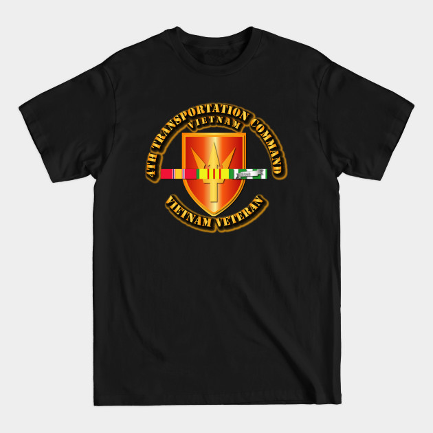 Discover 4th Transportation Command w SVC Ribbons - 4th Transportation Command - T-Shirt