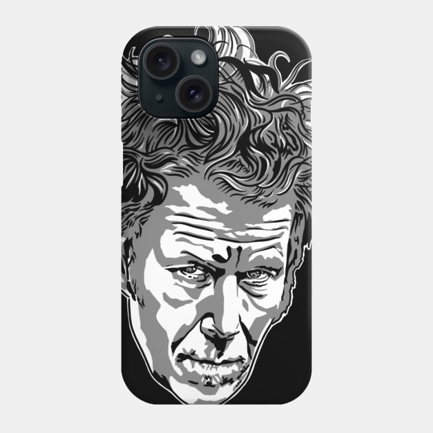 Tom waits Phone Case by JIMDOWNTATTOOS