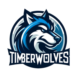 Timberwolves basketball gift wolf T-Shirt