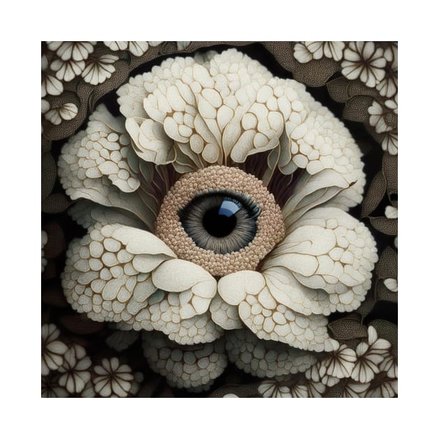 [AI Art] Eye Of Hydrangea, Art Deco Style by Sissely