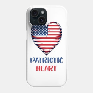 Patriotic Heart | Embrace the Spirit of the 4th of July Phone Case