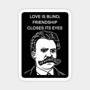 FRIEDRICH NIETZSCHE quote .12 - ink portrait Magnet