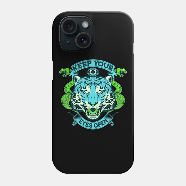 Keep your eyes open Phone Case by onemoremask