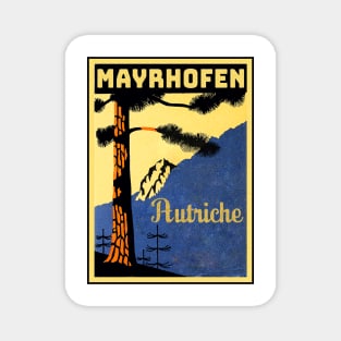 Skiing Mayrhofen Autriche Austria Ski Tyrol Magnet