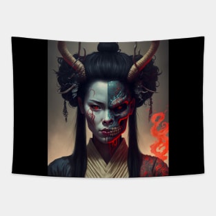 Geisha Oni Tapestry