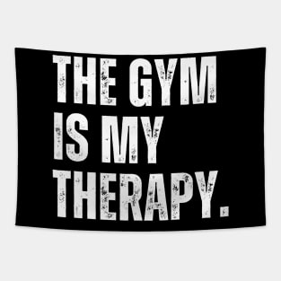 The Gym Is My Therapy Tapestry