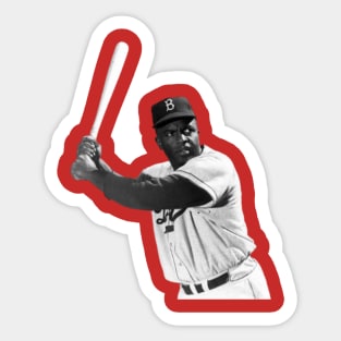 Jackie Robinson Nx8 Sticker for Sale by JimmieParkerv