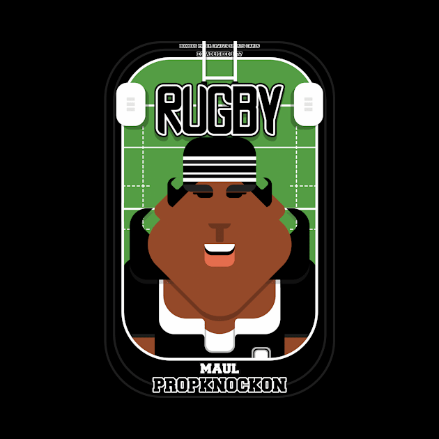 Rugby Black - Maul Propknockon - Aretha version by Boxedspapercrafts