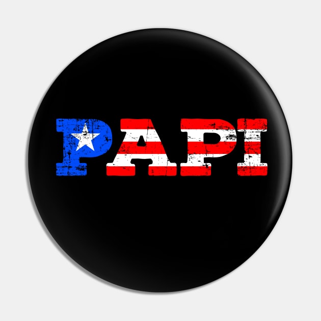 Puerto Rico Papi Flag Pin by livania