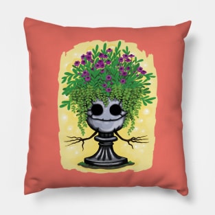 Blooming plant pot Pillow