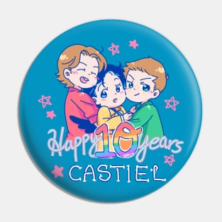 10 Years of Castiel Pin