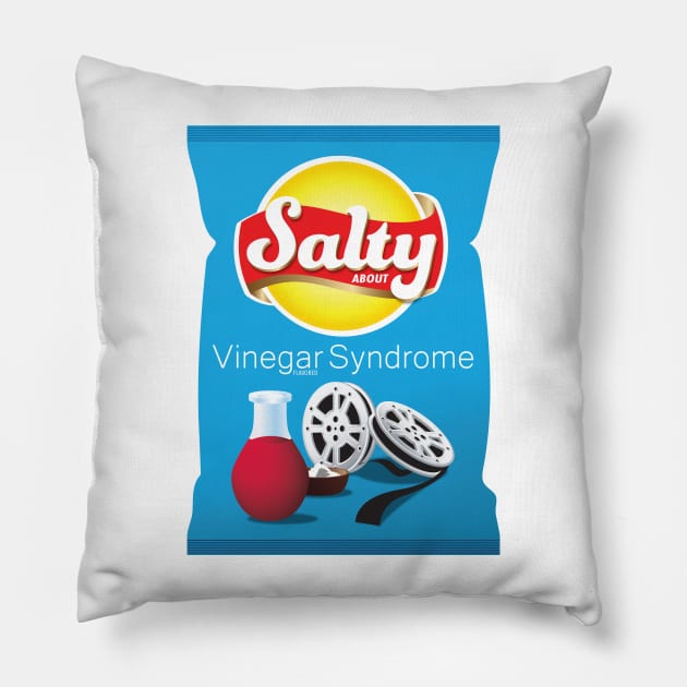 Salty About Vinegar Syndrome Pillow by t-pots