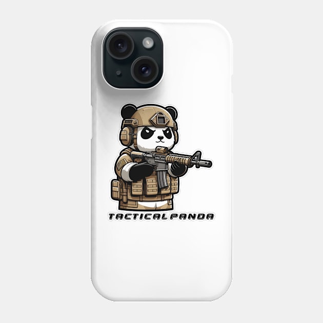 Tactical Panda Phone Case by Rawlifegraphic