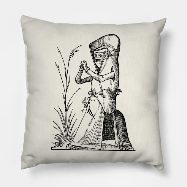 Grotesque #47 The Drolatic Dreams of Pantagruel (1565) Pillow by n23tees