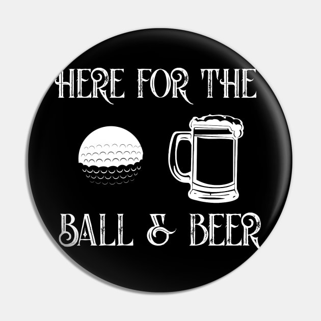 Balls & beer funny golf alley sport drinking Pin by MarrinerAlex